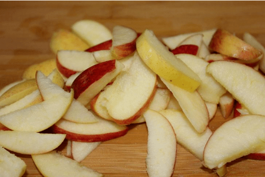 Reduces calorie content with apples