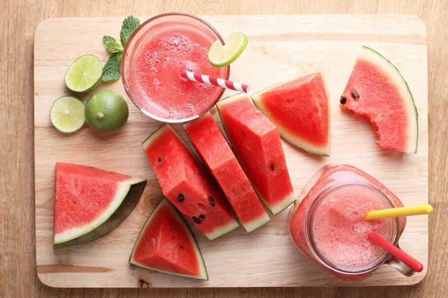 Watermelon diet menu.